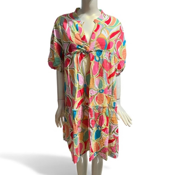 Blue B Puff Sleeve Mini Dress - Picture 3 of 9